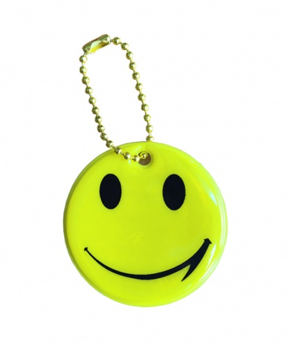 3M reflexní přívěsek žlutý smajlík - splňuje EN 13356 | EN 17353